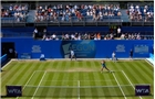 BIRMINGHAM, ENGLAND - JUNE 12:  Ana Ivanovic of Serbia hits a return during Day Four of the Aegon Classic at Edgbaston Priory Club on June 12, 2014 in Birmingham, England.  (Photo by Paul Thomas/Getty Images)